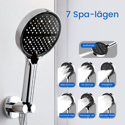 Justerbar Regndusch med Högtryck