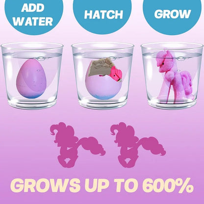 🦄6-pack kläckägg med växande enhörningar