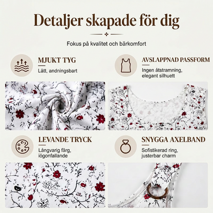 🌸 50% RABATT NU! ✨ Damtopp med Blomstertryck – Snygg V-ringning & Luftig Passform – Ett Sommarplagg Du Måste Ha 🌞