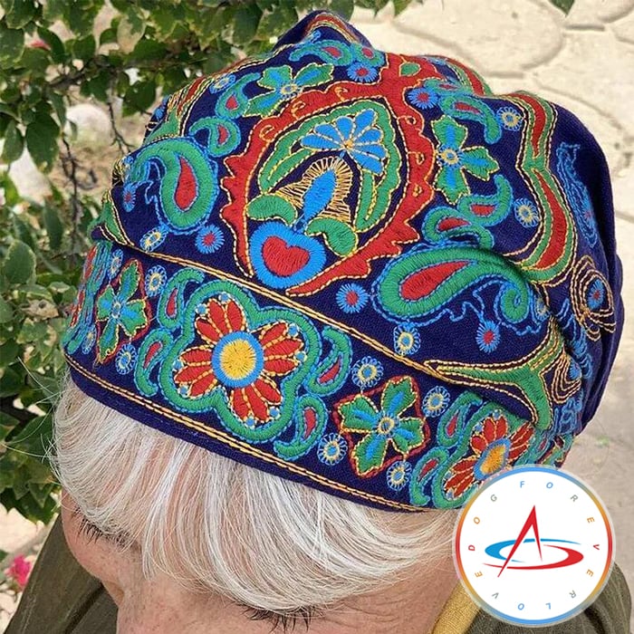 100% handgjorda broderade bandana kepsar