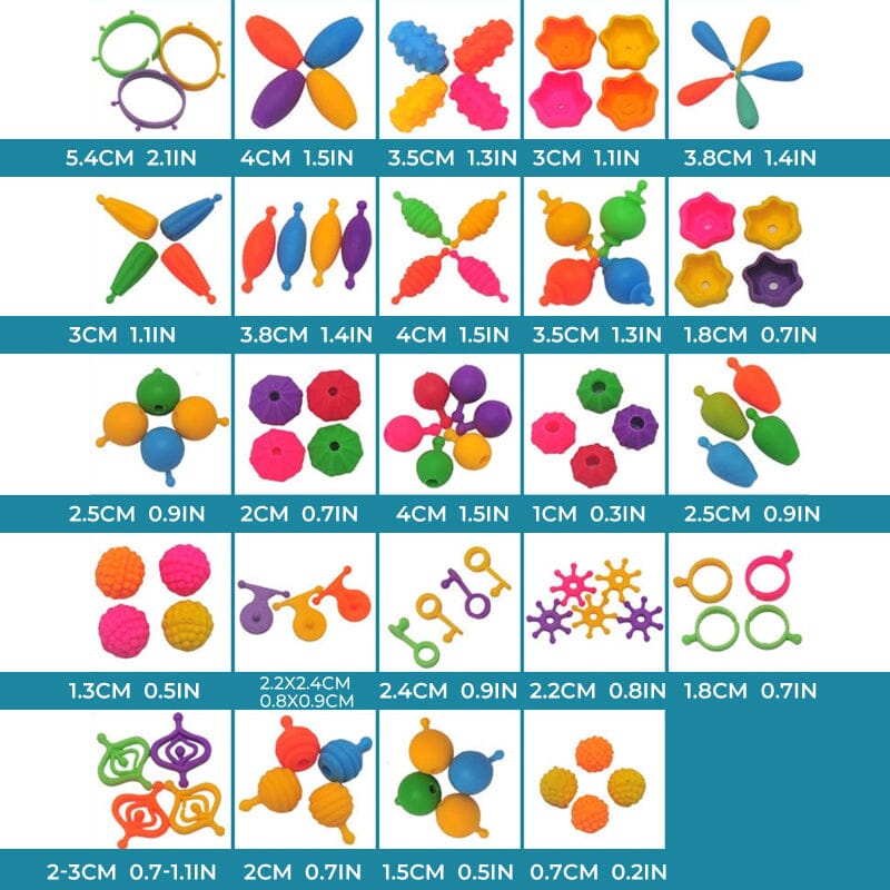 👸🏻Pop-pärlor för smyckestillverkning för barn