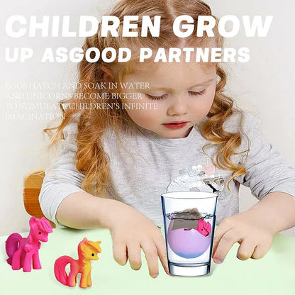 🦄6-pack kläckägg med växande enhörningar