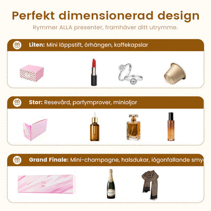 🎁 24 dagar med överraskningar — Rosa marmoradventkalender 2025