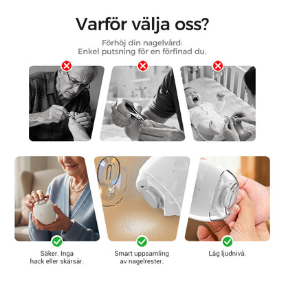 💅Universell Automatisk Nagelfil för Vuxna och Barn