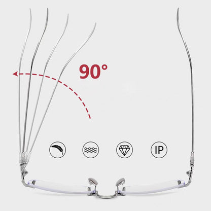 Antiblåljus utan bågar presbyopiska glasögon för män och kvinnor