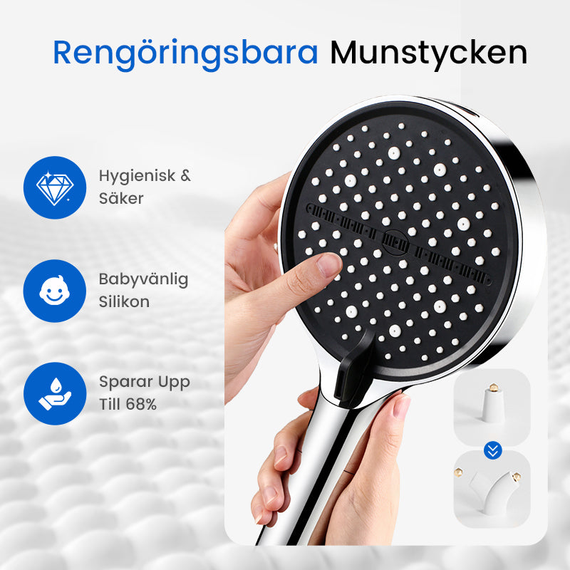 Justerbar Regndusch med Högtryck