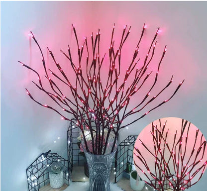 🎄Julkampanj 50 % rabatt🎄LED-ljusgirlander med pilkvistar, batteridrivna kvistljus