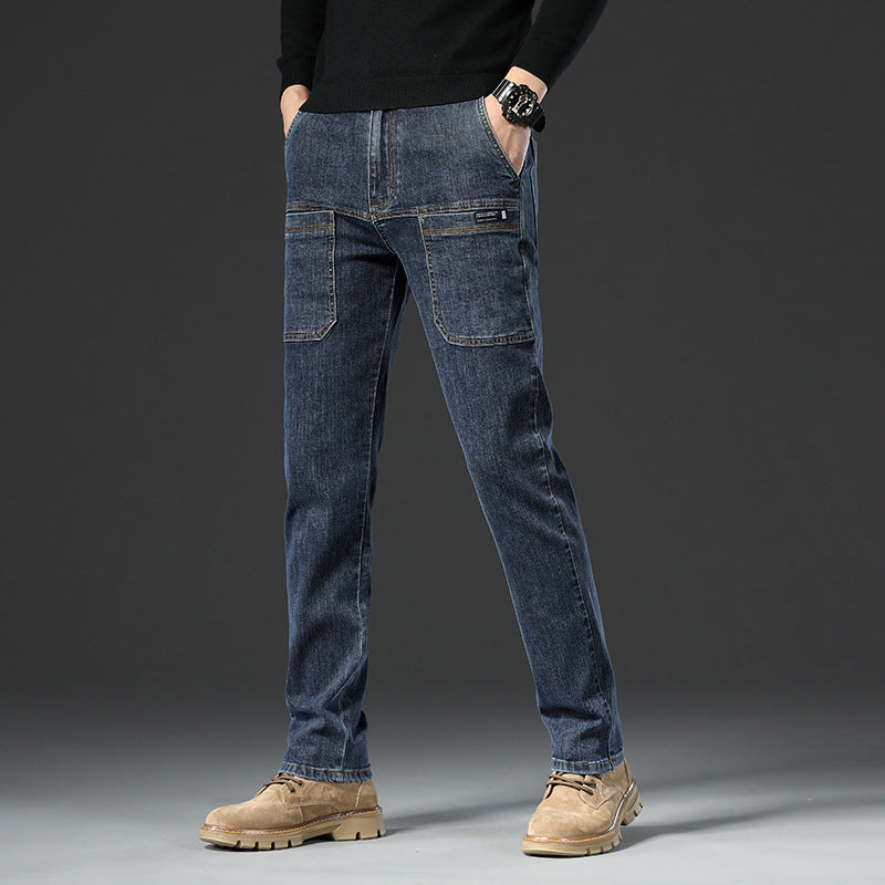 🔥50 % RABATT👖Slim fit-jeans med 6 fickor för herr