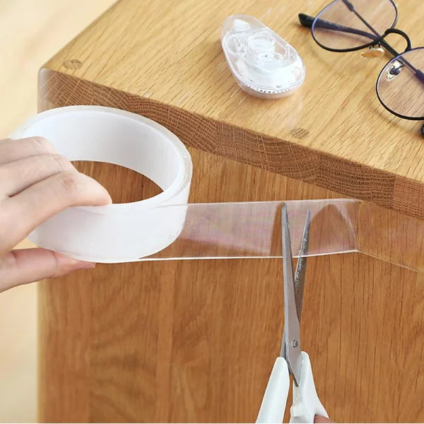 🔥Nya heta produkter🔥Transparent magisk nanotejp som inte lämnar några rester, återanvändbart dubbelsidigt handtag