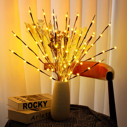 🎄Julkampanj 50 % rabatt🎄LED-ljusgirlander med pilkvistar, batteridrivna kvistljus