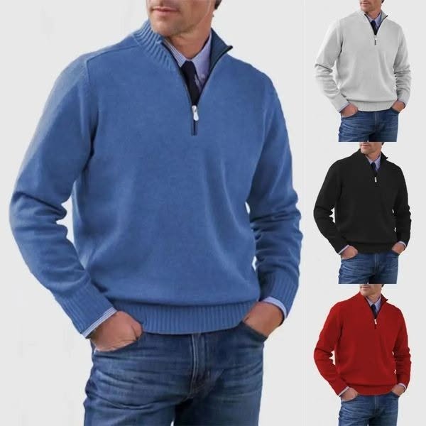 Basjumper med dragkedja för män