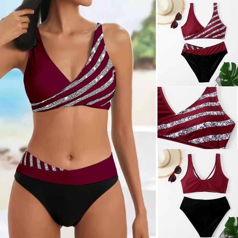 ⏳Tidsbegränsat erbjudande⏰Snygg tvådelad bikini för damer👙