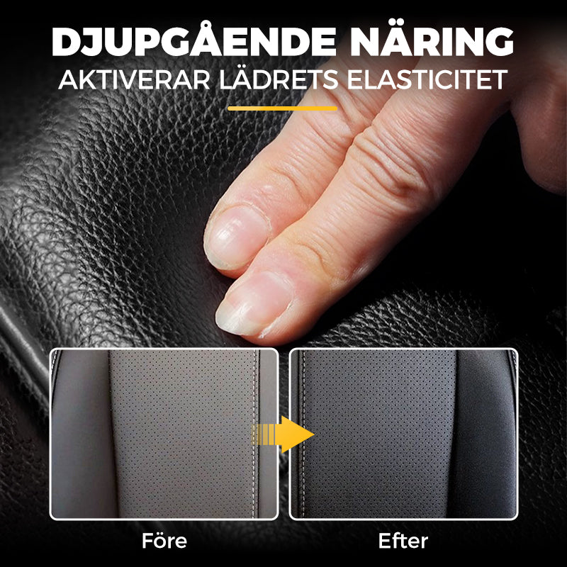 ✨ Rengörings- och vårdkräm för läder – djupgående rengöring med naturliga oljor för möbler, bilsäten och tillbehör 🛋️🌟