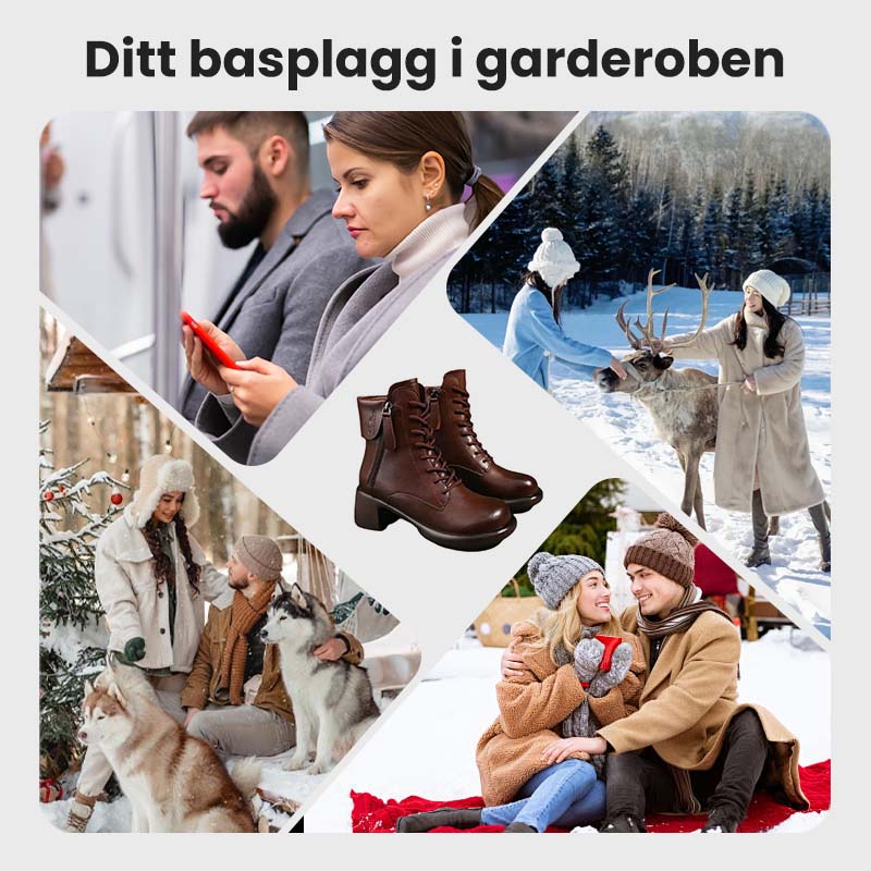 🎈Höstrea🎈40% rabatt under en begränsad tid💕Ideal present - Retro stövlar i brittisk stil