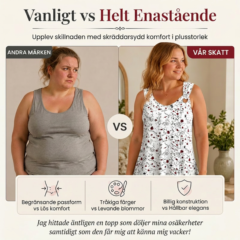 🌸 50% RABATT NU! ✨ Damtopp med Blomstertryck – Snygg V-ringning & Luftig Passform – Ett Sommarplagg Du Måste Ha 🌞