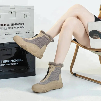 🌸Upp till 50% rabatt🔥Retro vattentäta varma snöstövlar