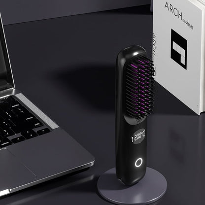 💖SISTA DAGEN 49 % RABATT💖2-i-1 plattång och sladdlös hårplattång med LED-display