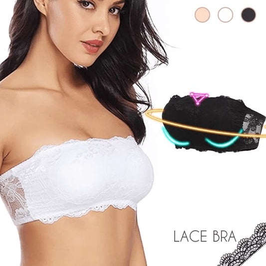 🔥Spets axelbandslös bralette