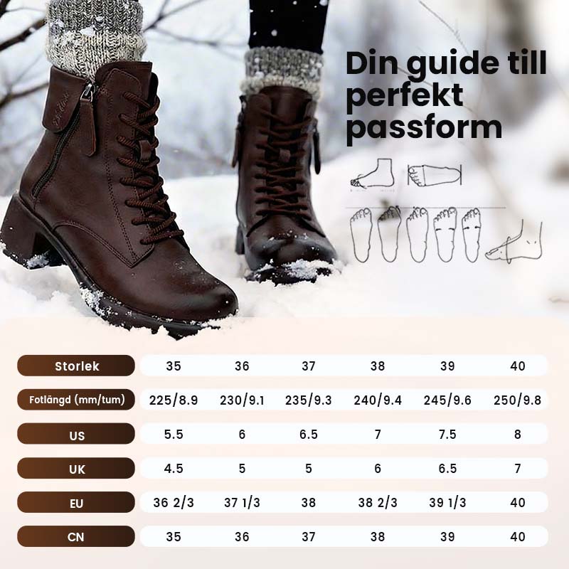 🎈Höstrea🎈40% rabatt under en begränsad tid💕Ideal present - Retro stövlar i brittisk stil