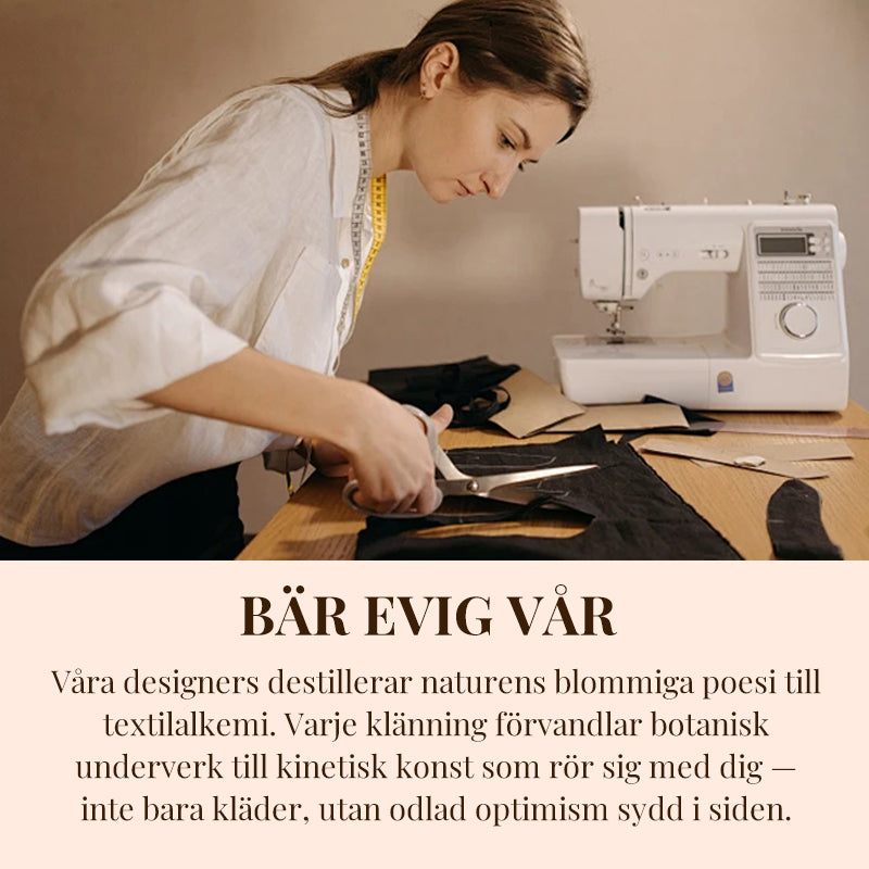 🔥🎁Nyhet 50 % RABATT🔥Kaskadklänning med blommönster och flera växter