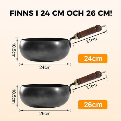 🔥Rea med 50% rabatt🔥Obelagd tjock järnpanna