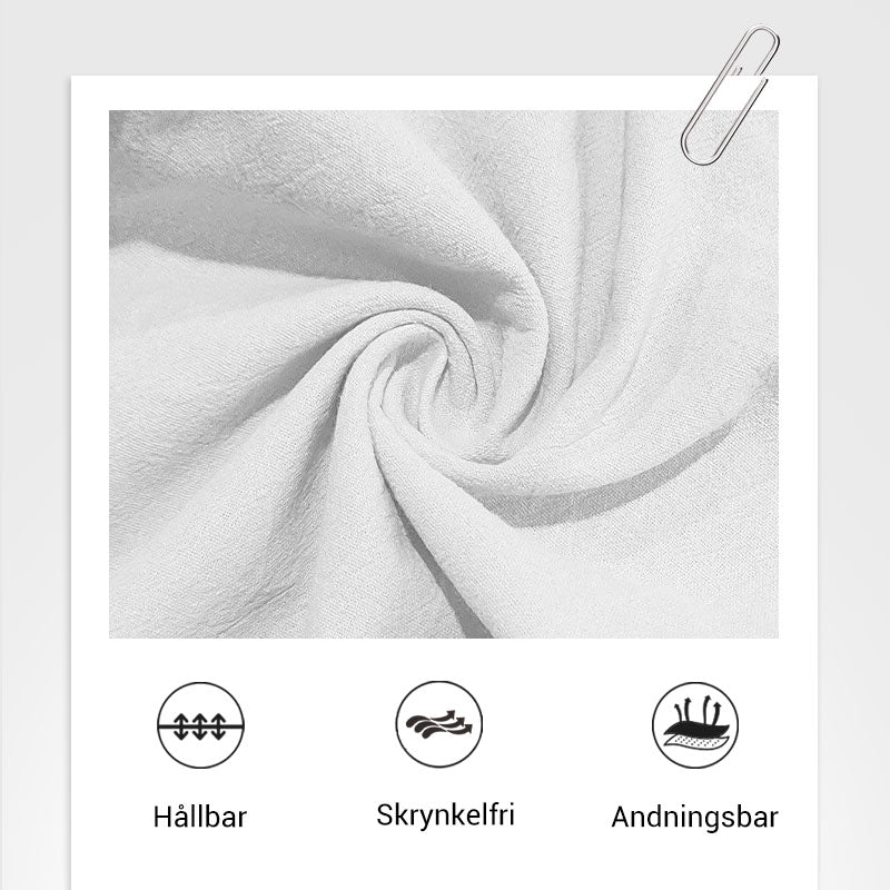 🌿💧Moderiktigt tvådelat set för män i bomullslinne: topp & byxor