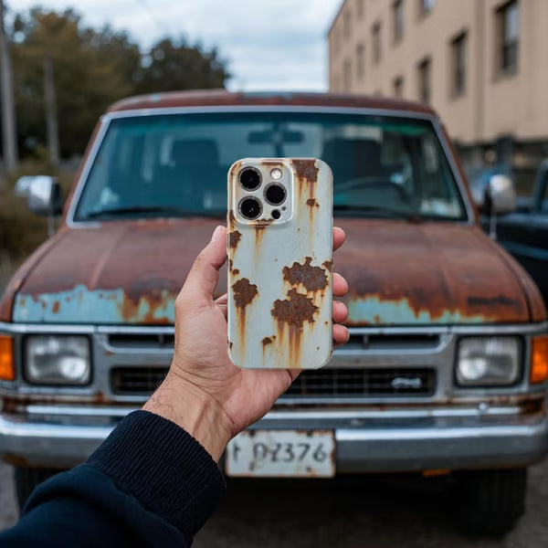 🔥2025 NY ARRIVAL 🔩Vintage Rost Hårt fodral för iPhone