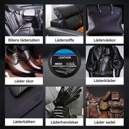 ✨ Rengörings- och vårdkräm för läder – djupgående rengöring med naturliga oljor för möbler, bilsäten och tillbehör 🛋️🌟