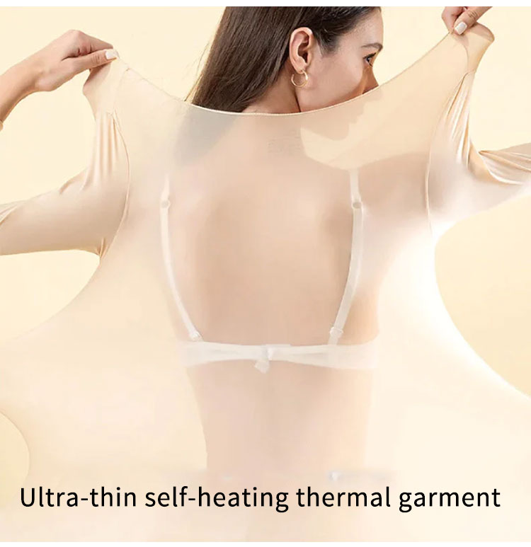 🔥 50% RABATT BLIXTREA! ✨ Ultratunna Självuppvärmande Termoplagg - Intelligent Temperaturreglering med Mjuk Bambusyta för Avslappnad Värme ❄️👕
