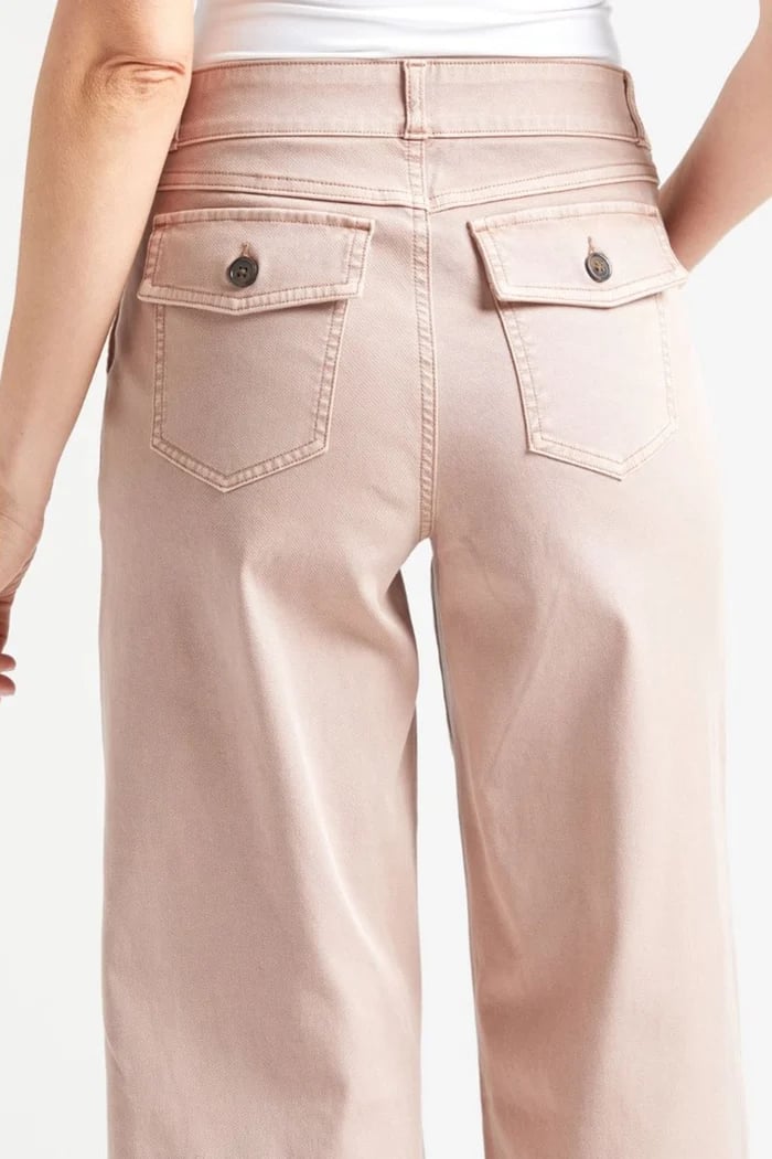 🔥2025 Ny rea-49%OFF🔥 Hundratals matchande smala raka stretchbyxor med hög midja och vida ben