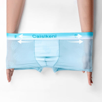 Svalkande, andningsaktiva boxershorts med elastisk midjeresår för män