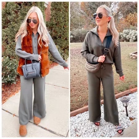 Mjukt och bekvämt 2-delat loungewear-set för kvinnor