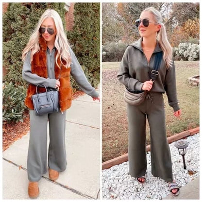 Mjukt och bekvämt 2-delat loungewear-set för kvinnor