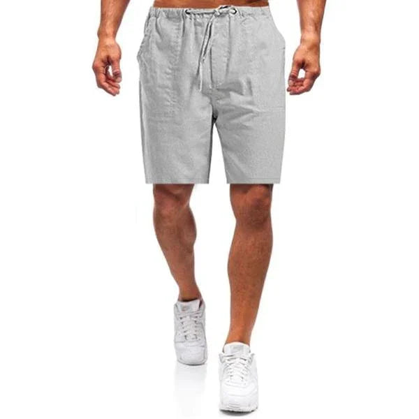 (🎁2024 nyårsrea🎁)Lösa casual shorts i linne för män