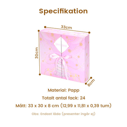 🎁 24 dagar med överraskningar — Rosa marmoradventkalender 2025
