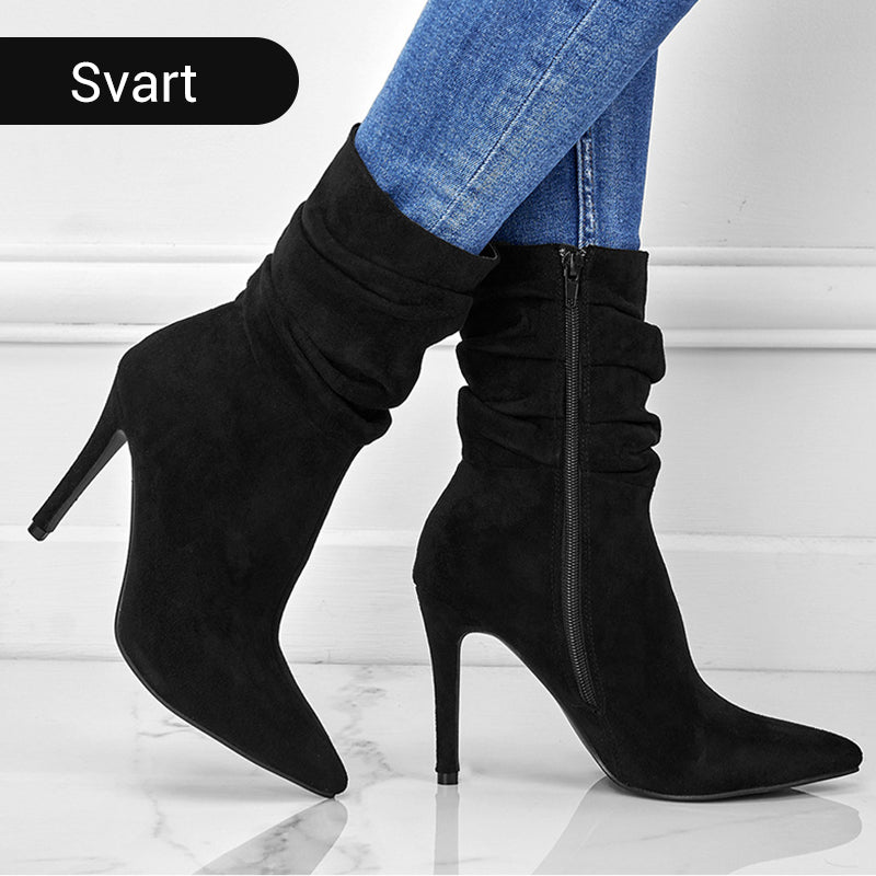 💖Limiterad försäljning 50% rabatt💖Stövlar med Hög Klack och Spetsig Tå