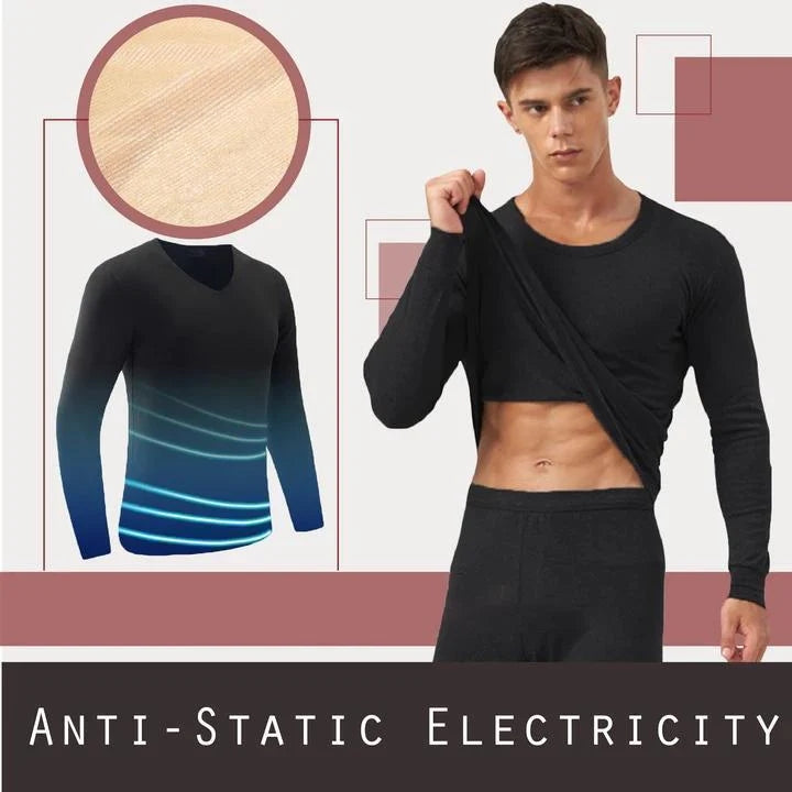 🔥 50% RABATT BLIXTREA! ✨ Ultratunna Självuppvärmande Termoplagg - Intelligent Temperaturreglering med Mjuk Bambusyta för Avslappnad Värme ❄️👕