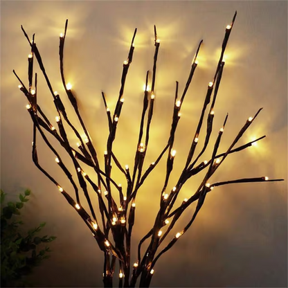 🎄Julkampanj 50 % rabatt🎄LED-ljusgirlander med pilkvistar, batteridrivna kvistljus