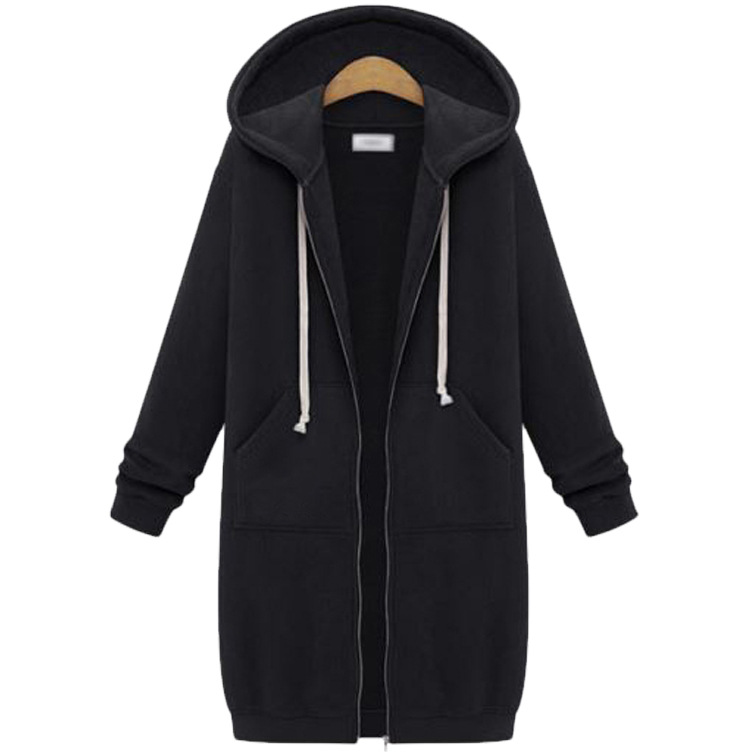 🔥Sista dagen med erbjudandet: 50 % rabatt🔥✨Fleece-tröjor med huva och dragkedja för damer