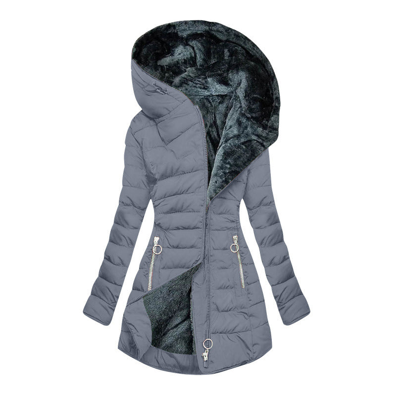 ✈️Fri frakt❄️ FÖRBEREDELSER INFÖR VINTERN 🧥 Termisk vinterjacka med huva för damer ✨ Varm, bekväm och perfekt för kalla dagar