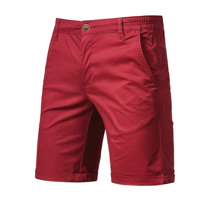 Casual Business Elastic Straight Shorts för män
