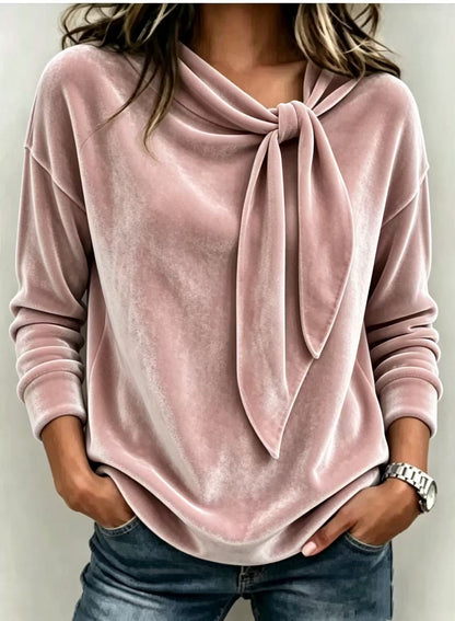 Nyhet✨ 🌸 Oversized blus i glansig sammetskvalitet
