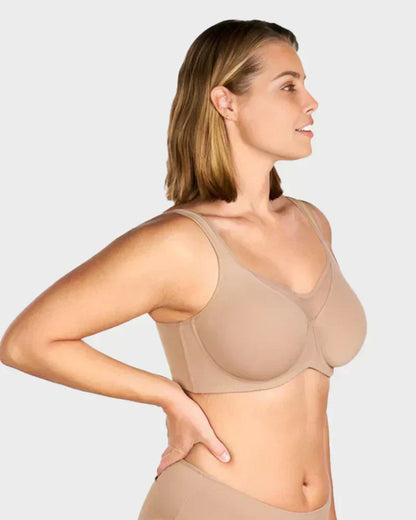 👙 50% RABATT NU! Elegant, lätt BH med full täckning i stora storlekar – bygelstöd, tunna ovadderade kupor & breda axelband – perfekt för vardagslyft och naturlig siluett ✨💖