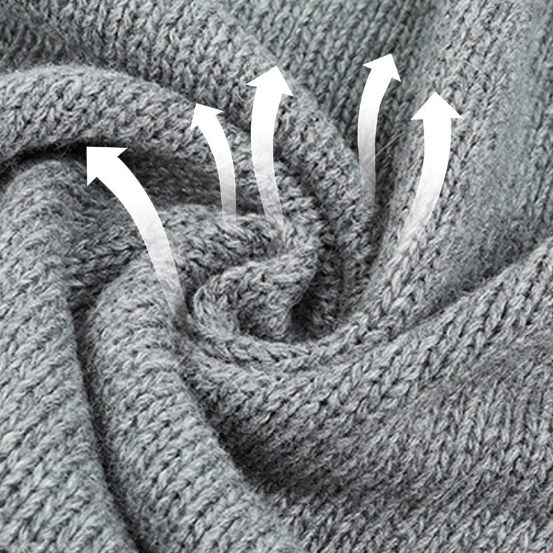 🧥 50% RABATT NU! 🍂 Huvtröja med dragsko i stickat material för damer – Mjuk Stickad & Klassiska Knappar – Perfekt för Höst & Vinter – Avslappnad Elegans 🌿