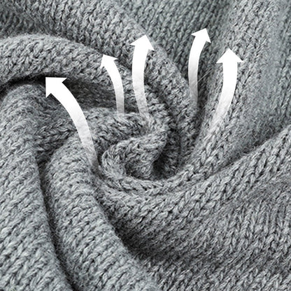 🧥 50% RABATT NU! 🍂 Huvtröja med dragsko i stickat material för damer – Mjuk Stickad & Klassiska Knappar – Perfekt för Höst & Vinter – Avslappnad Elegans 🌿