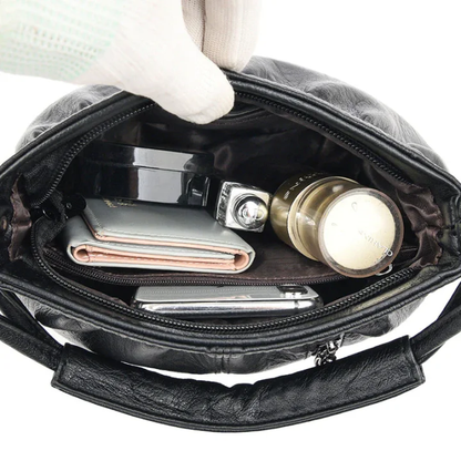 ⏰ Endast nu 50% rabatt!👜✨ Avslappnad veckad väska i mjukt läder ✨ – Praktisk bucket-väska med stil 💼 Lätt, slitstark och perfekt för vardagsbruk! 🌟