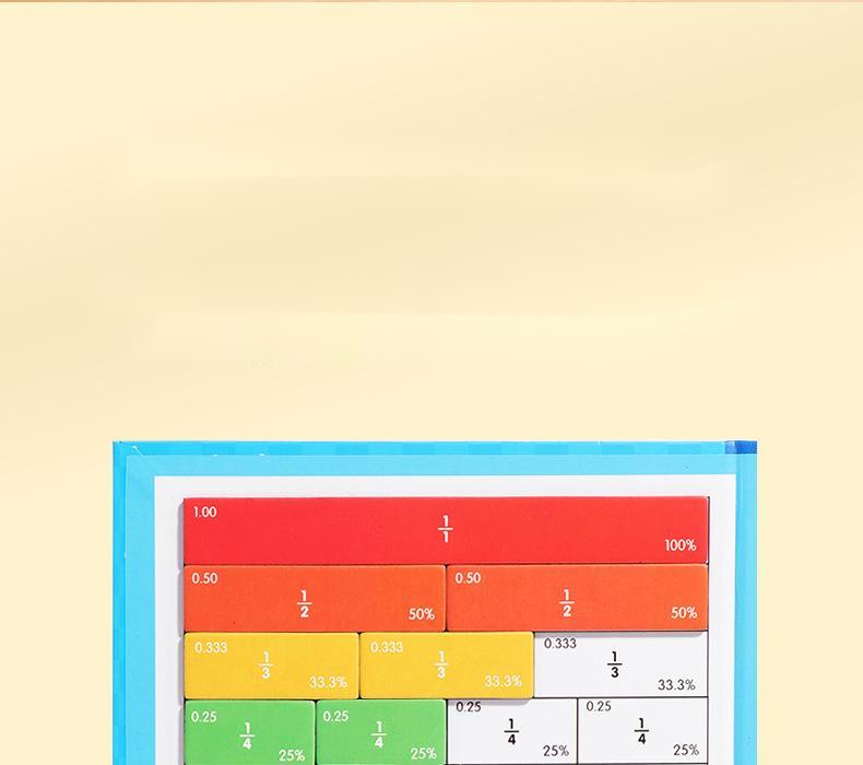 🔥Sista dagen rea 49% rabatt🏅Montessori magnetisk bok fraktionspussel