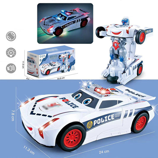 🔥2024 HOT SALE🔥Elektrisk Universal Deformation Police Toy Car