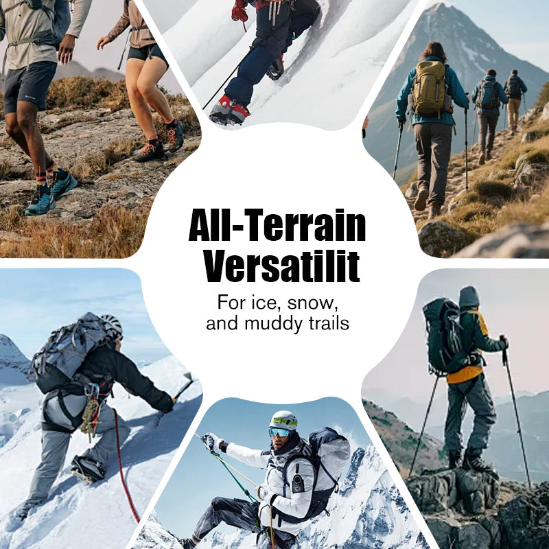 ✨ 26-tandade Isdubbar - Rostfritt Stål med Manganstålsspetsar för Is, Snö & Lera 🏔️❄️