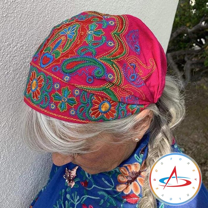 100% handgjorda broderade bandana kepsar